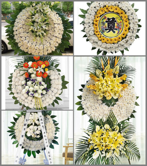 安徽池州市贵池区江口街道江口村花圈速递